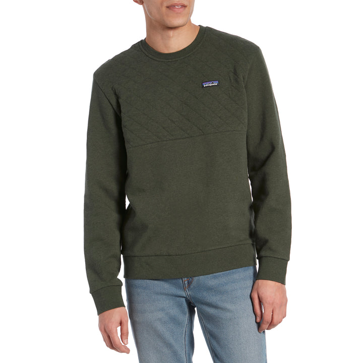 Patagonia Organic Cotton Quilt Crewneck Sweatshirt - Men's Alder Green
