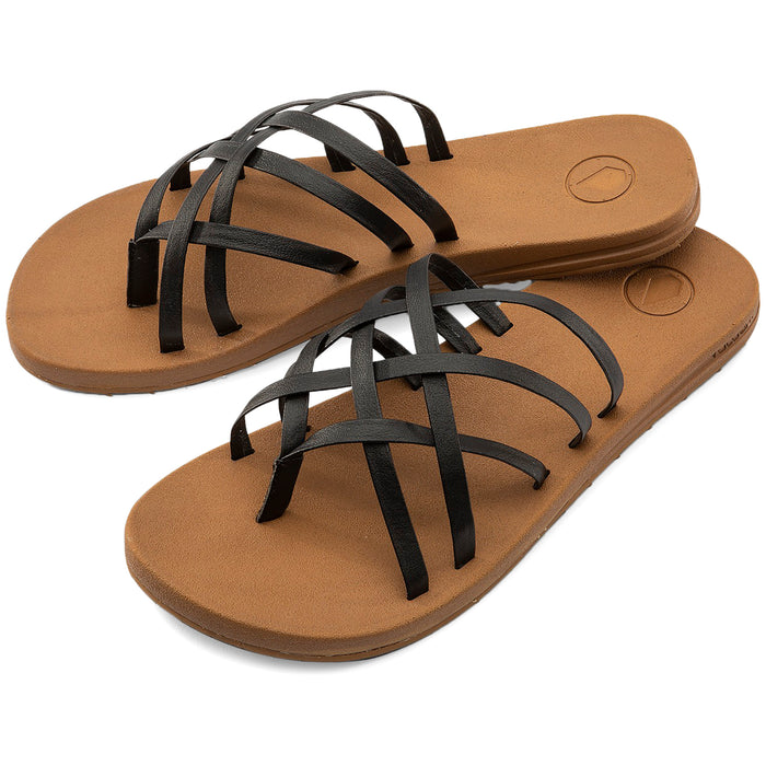 Volcom E-Cliner Multi-Strap Sandals - Women's Black