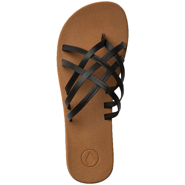 Volcom E-Cliner Multi-Strap Sandals - Women's Black