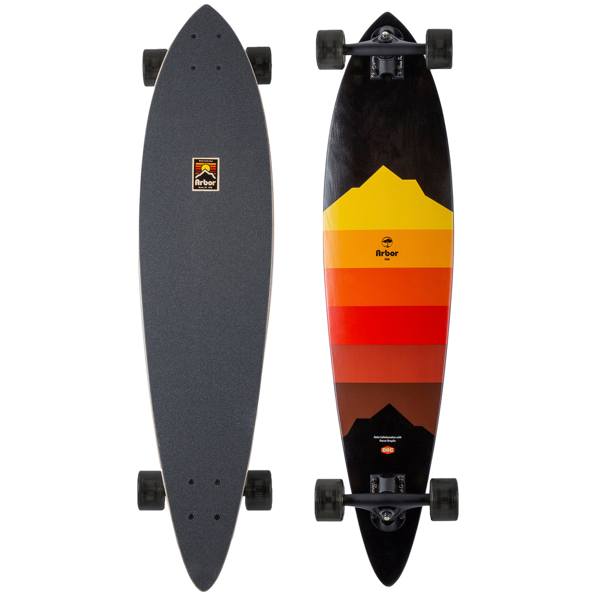 Arbor Fish Artist Draplin Longboard Complete