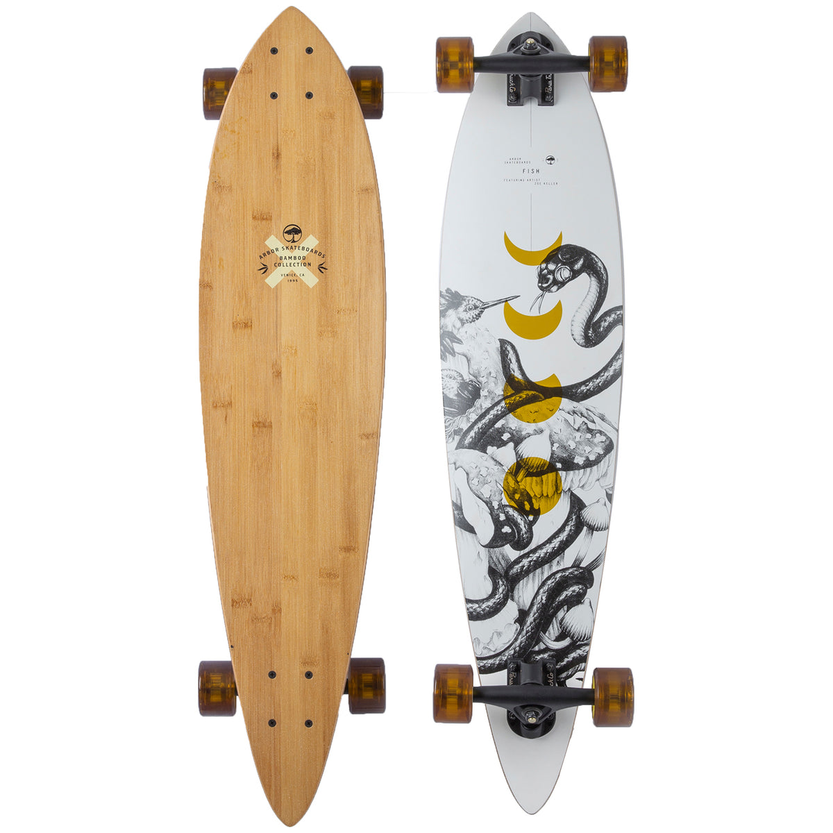 Arbor Fish Bamboo Longboard Complete