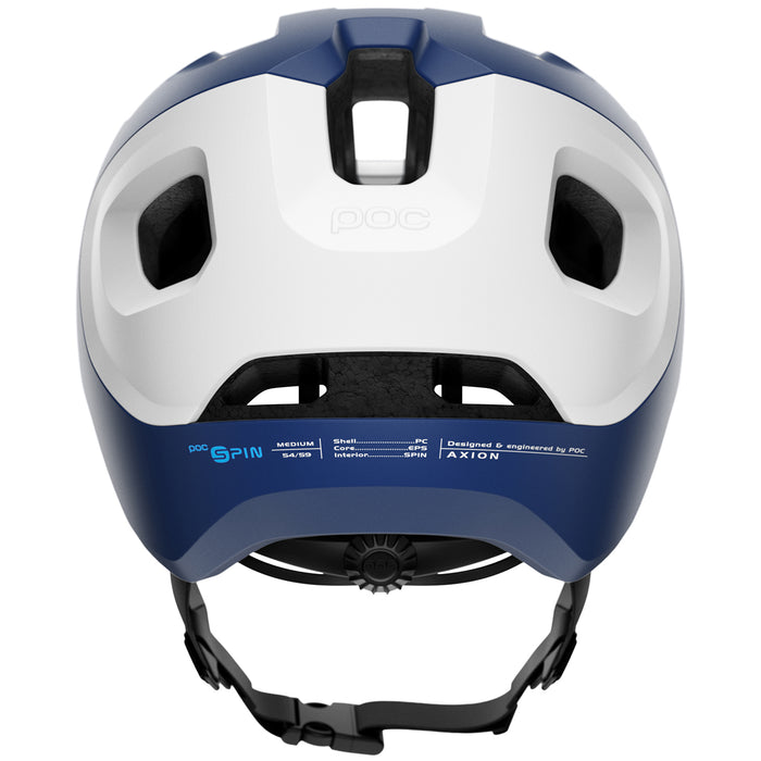 POC Axion Spin Bike Helmet Lead Blue Matt