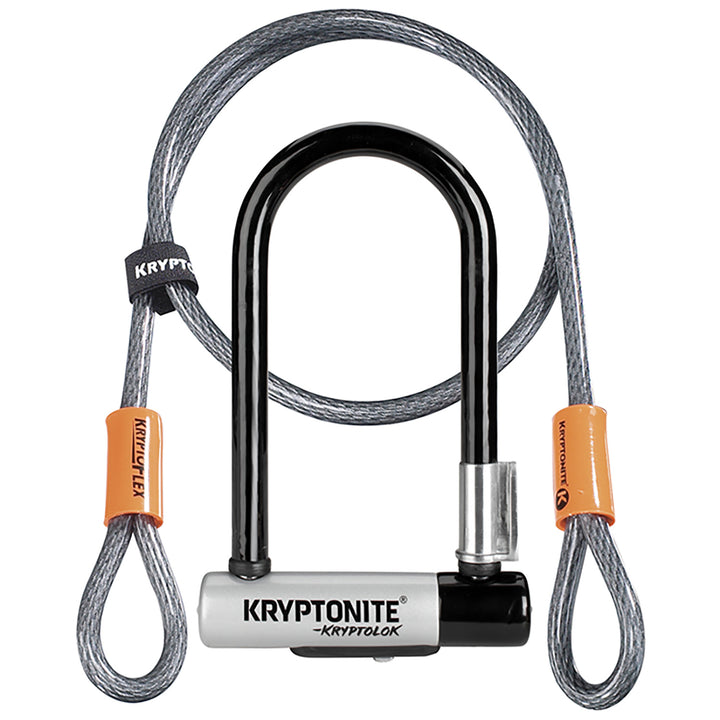 Kryptonite KryptoLok Mini-7 U-Lock with 4' Flex Cable