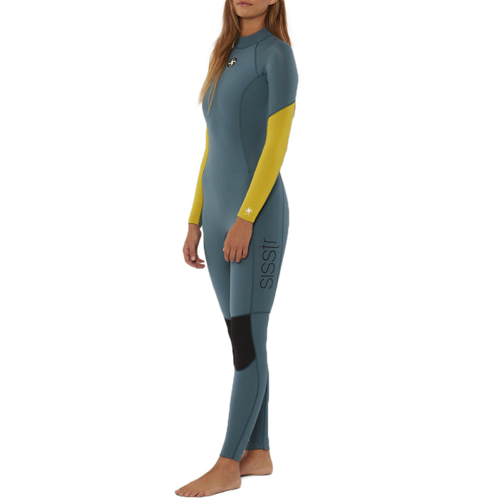 Sisstrevolution 3/2 7 Seas Back Zip Wetsuit - Women's Marine