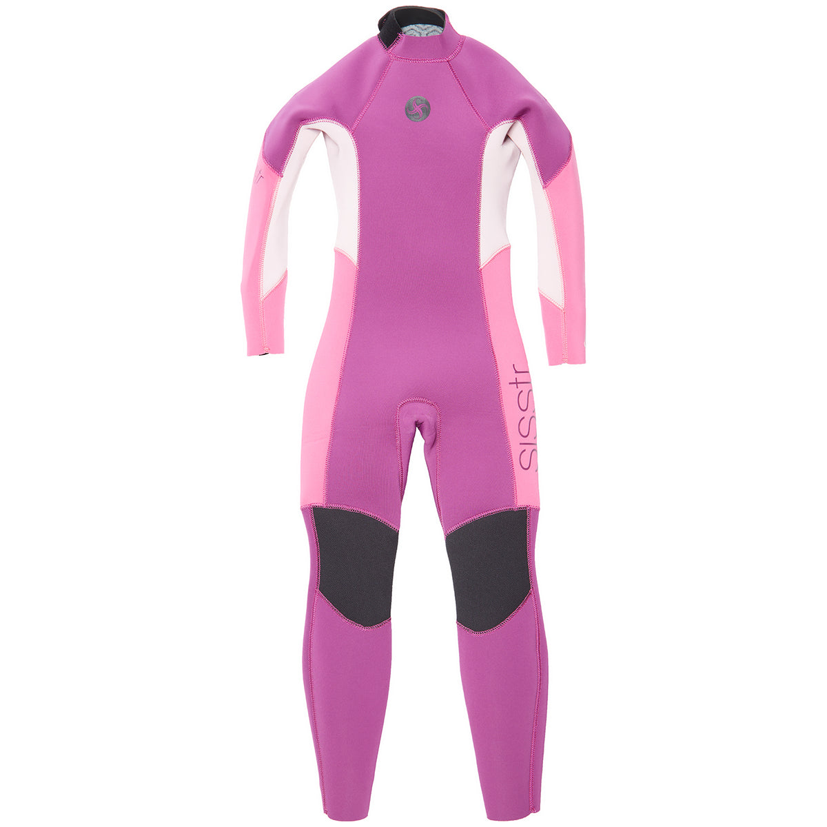 Sisstrevolution 4/3 7 Seas Back Zip Wetsuit - Girls' Boysenberry