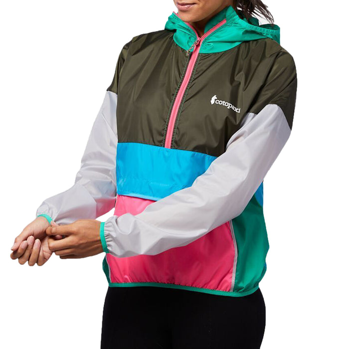 Cotopaxi Teca Half-Zip Rain Shell Lily Pad