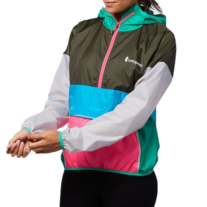 Cotopaxi Teca Half-Zip Rain Shell Lily Pad