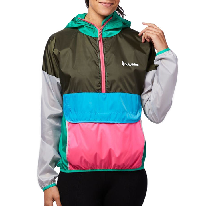 Cotopaxi Teca Half-Zip Rain Shell Lily Pad