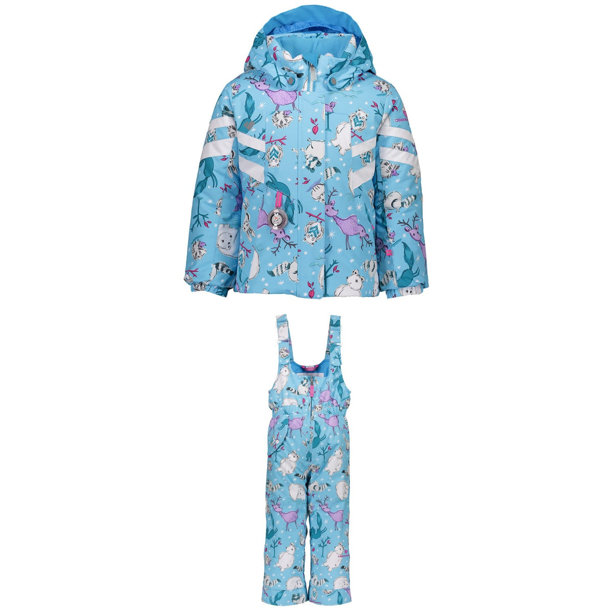 Obermeyer Neato Jacket + Snoverall Printed Pants - Little Girls'