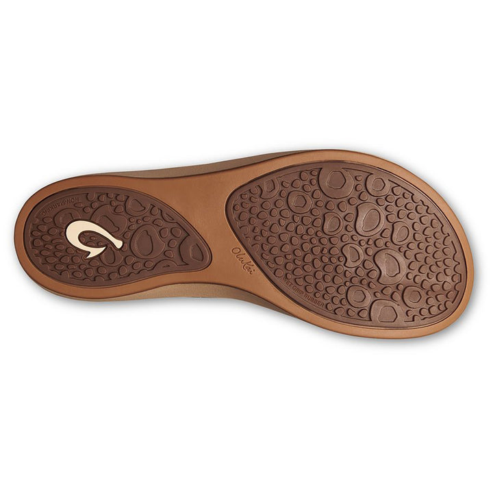 Olukai Kaekae Ko'o Sandals - Women's Black/Golden Sand