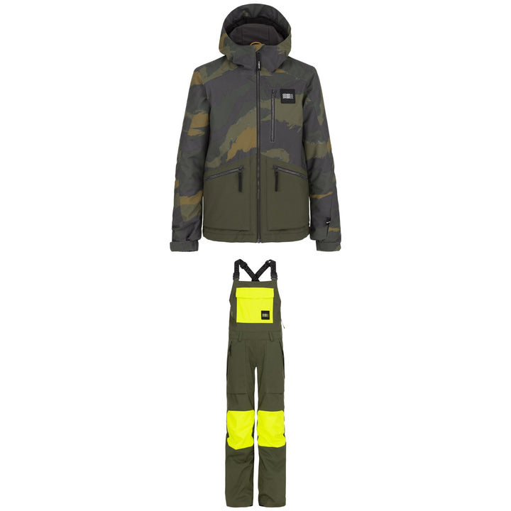 O'Neill Textured Jacket + Bib Pants - Boys'