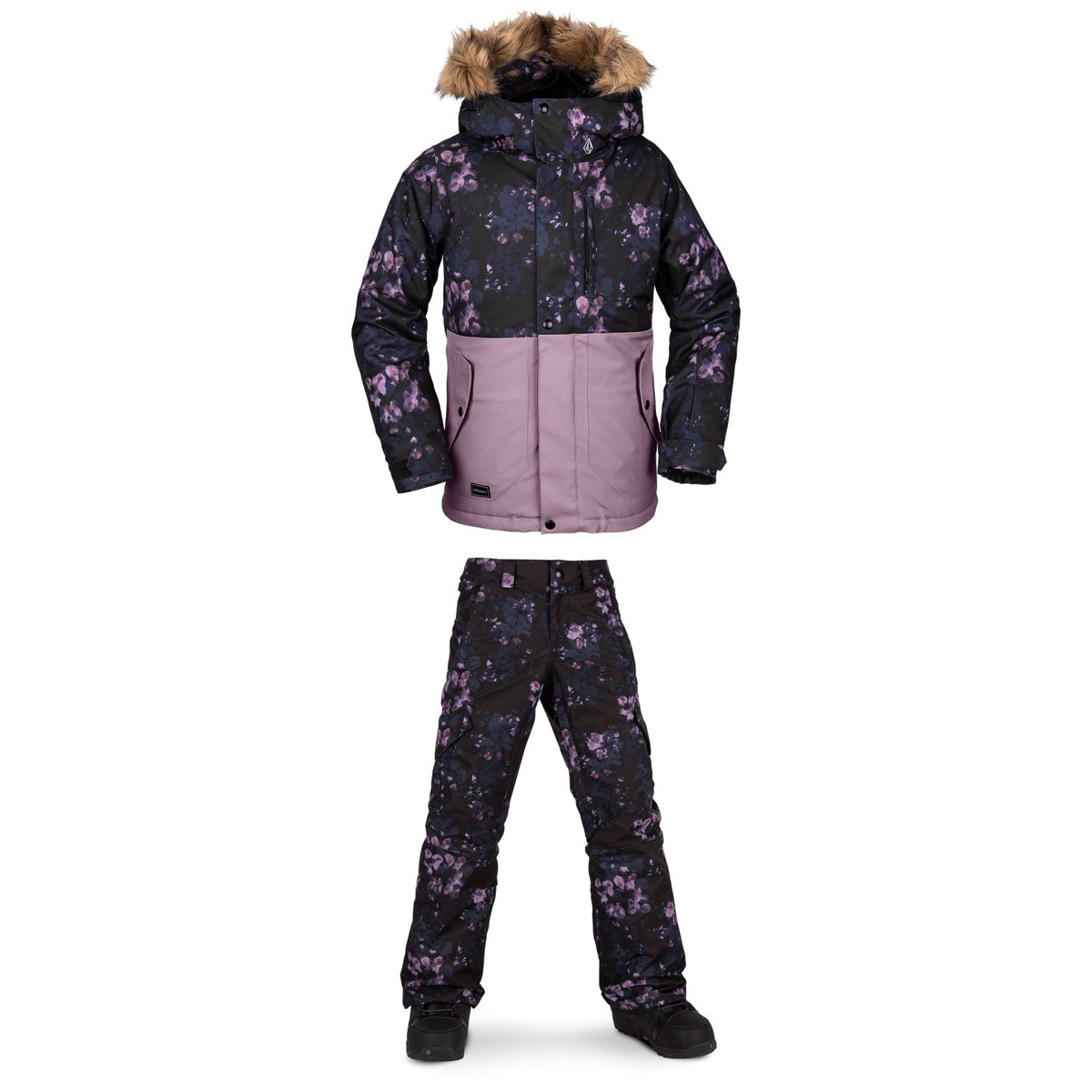 Volcom So Minty Insulated Jacket + Silver Pine Insulated Pants - Girls' 2020
