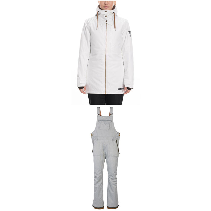 686 Aeon Insulated Jacket + 686 Black Magic Insulated Bibs - Women's