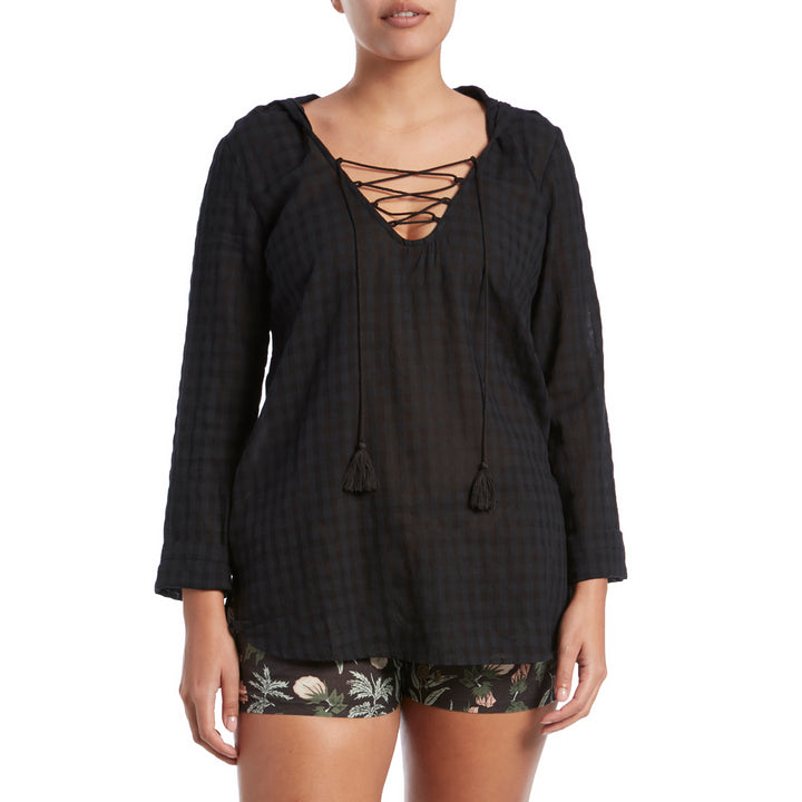 Billabong Same Story Cover Up - Women's Black Pebble