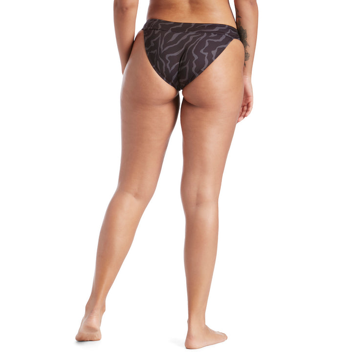 Patagonia Nanogrip Nireta Bikini Bottoms - Women's Tiger Tracks Camo Small: Ink Black