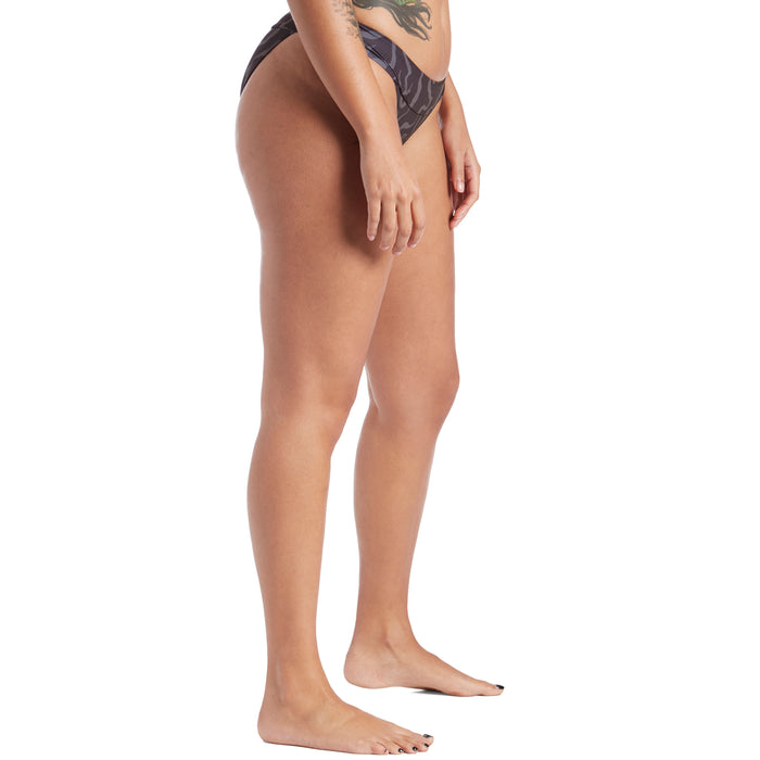 Patagonia Nanogrip Nireta Bikini Bottoms - Women's Tiger Tracks Camo Small: Ink Black