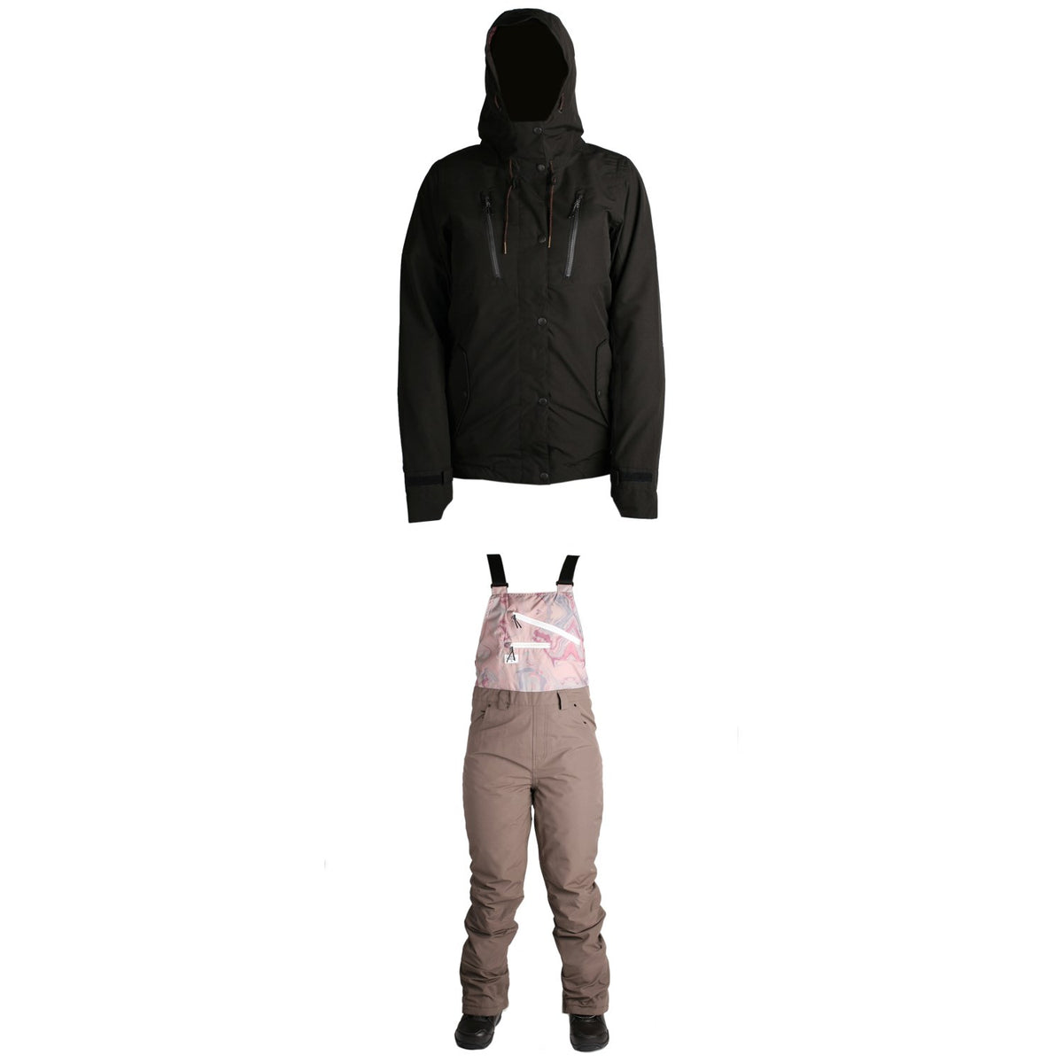 Ride Wallingford Shell Jacket + Ride Emerald Bibs - Women's