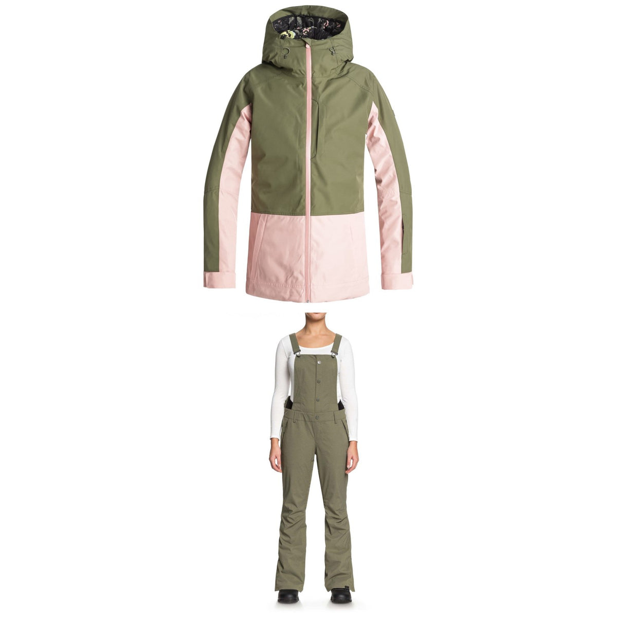 Roxy Torah Bright Snowflake Jacket - Women's + Roxy Torah Bright Vitaly Bib Pants - Women's
