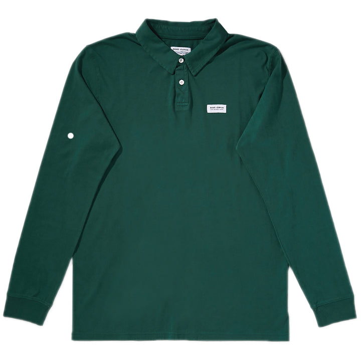 Banks Primary Long-Sleeve Polo Shirt Seaweed
