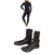 Billabong 4/3 Salty Dayz Wetsuit + Furnace Synergy 3mm Split Toe Wetsuit Boots - Women's