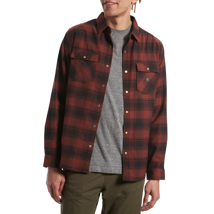 Roark Alpinest Adaptable Long-Sleeve Flannel - Men's Maroon