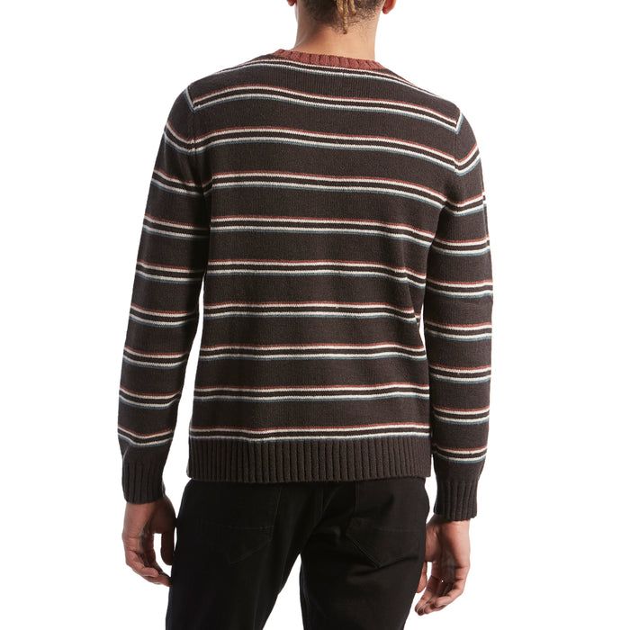 Rhythm Vintage Stripe Knit Sweater Charcoal