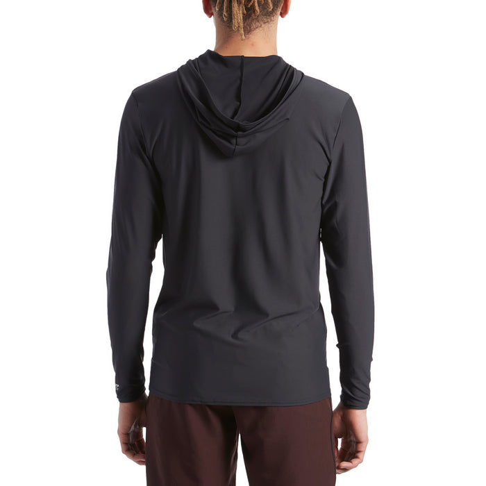 Billabong All Day Wave Loose Fit Zip Hooded Surf Shirt Black