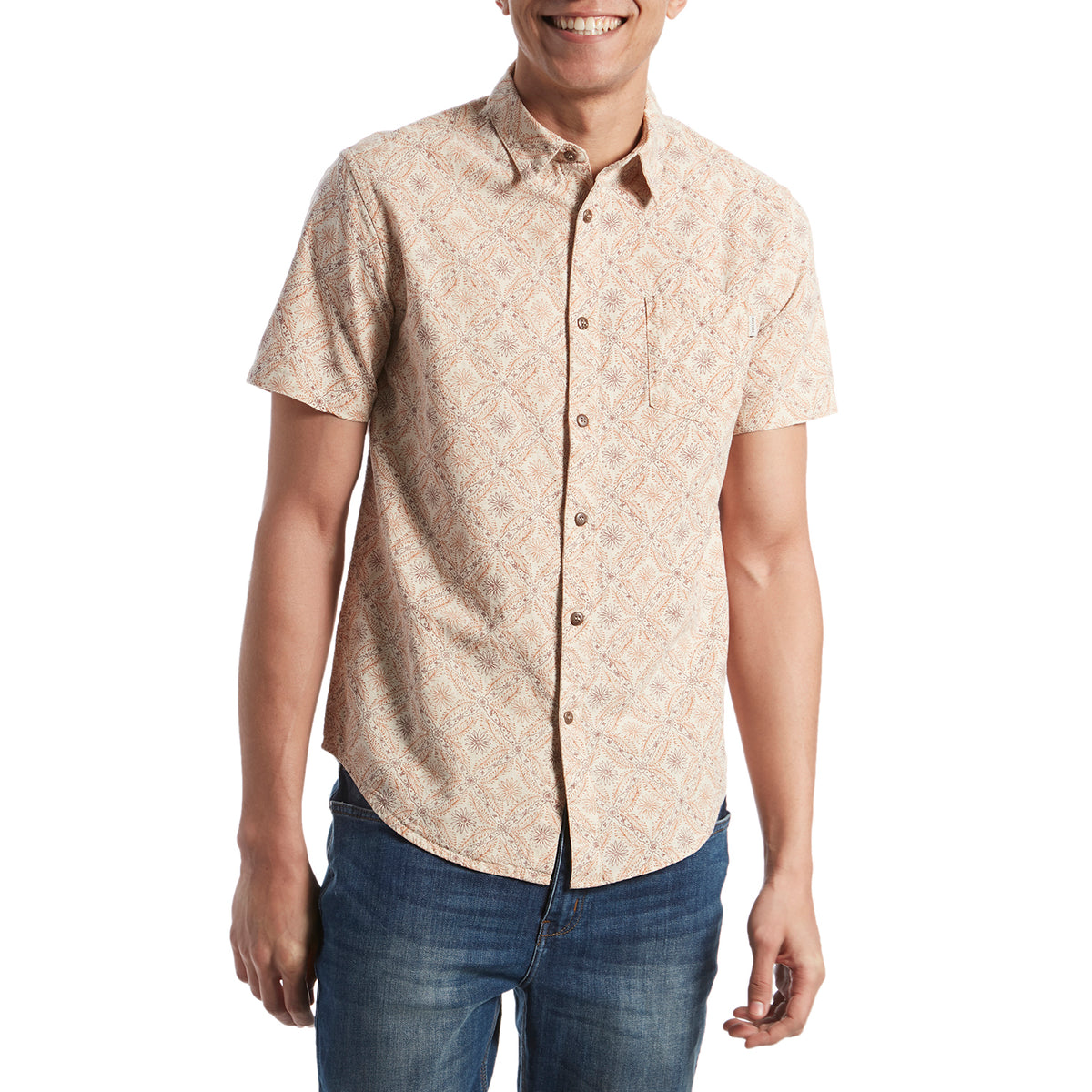 Rhythm Mentawai Short-Sleeve Shirt Natural