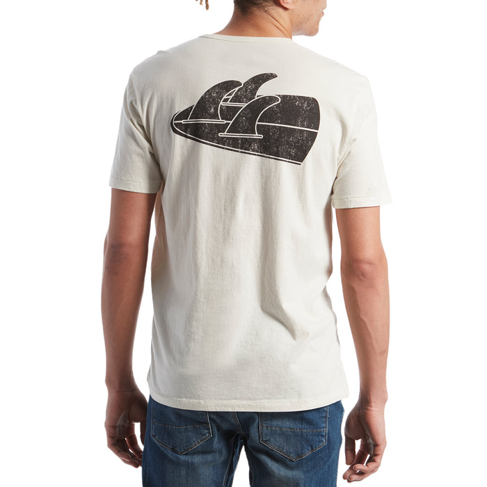 Vissla Backward Fin Beach Grit T-Shirt Bone