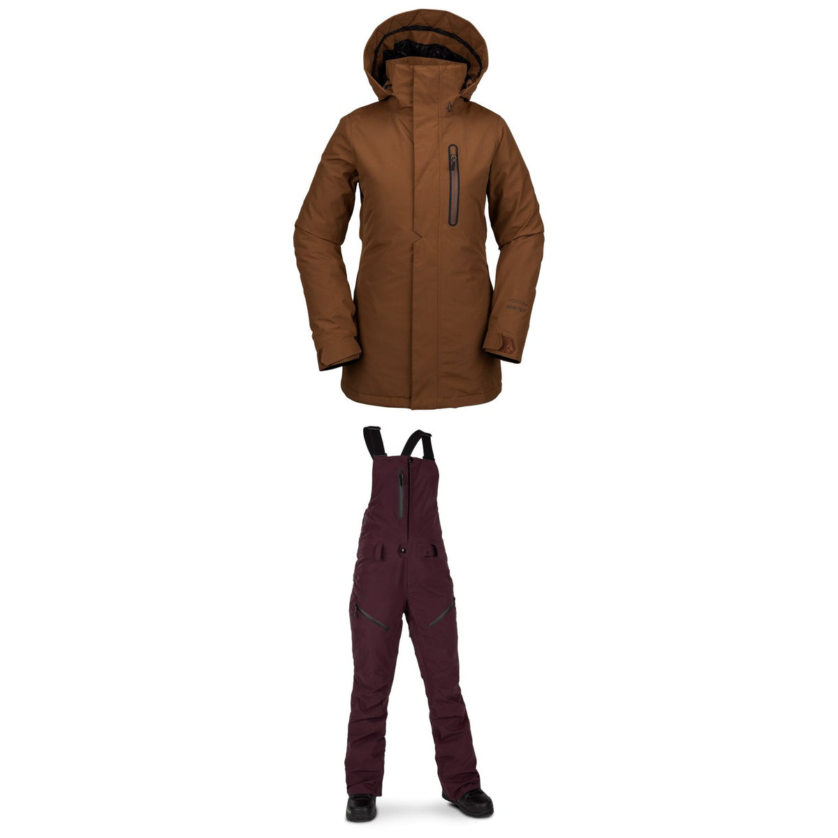 Volcom Eva Insulated GORE-TEX Jacket + Volcom Elm GORE-TEX Bib Overalls - Women's
