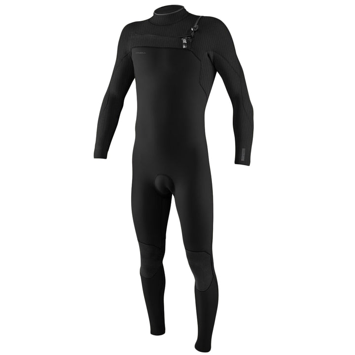 O'Neill 4/3+ Hyperfreak Chest Zip Wetsuit Black/Black