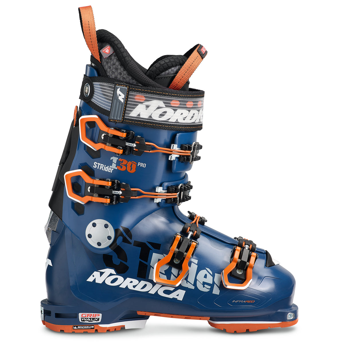 Nordica Strider 130 Pro DYN Alpine Touring Ski Boots 2020 Blue/Orange