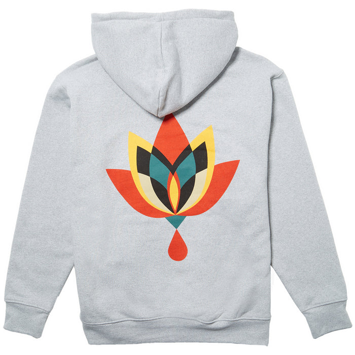 Obey Clothing Geometric Flower 2 Hoodie Ash Grey