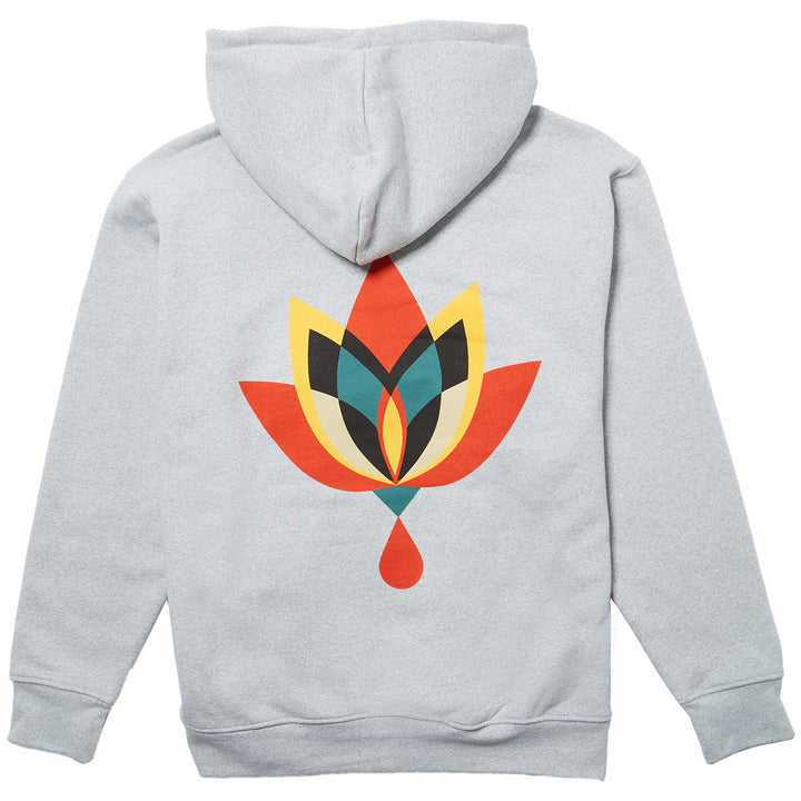 Obey Clothing Geometric Flower 2 Hoodie Ash Grey