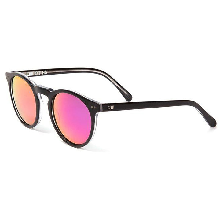 OTIS Omar Reflect Sunglasses Satin Black Clear/Flash Pink Mirror
