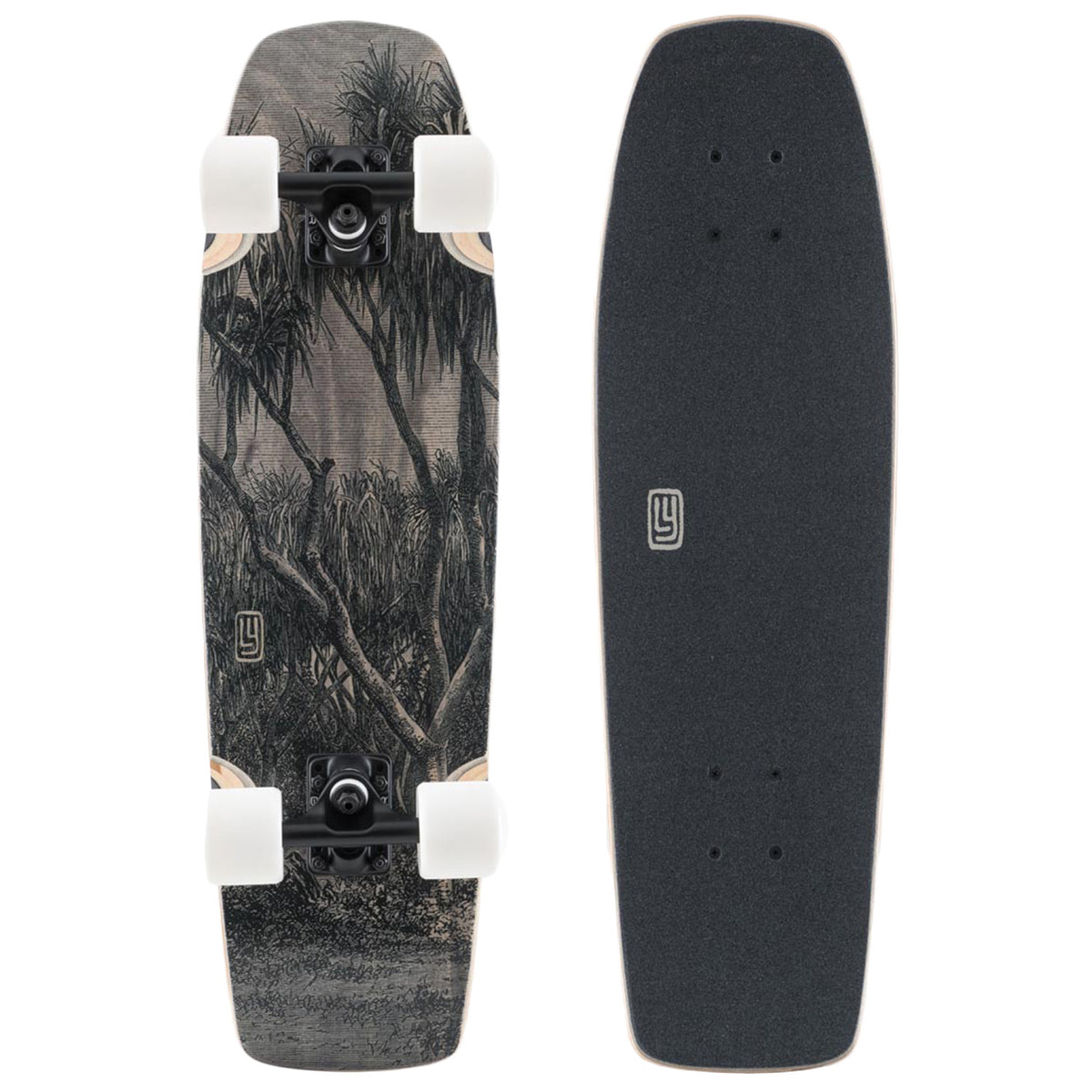 Landyachtz Dinghy Coffin Engraving Cruiser Skateboard Complete