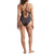 Patagonia Nanogrip Sunset Swell One-Piece Swimsuit - Women's Tiger Tracks Camo Small: Ink Black