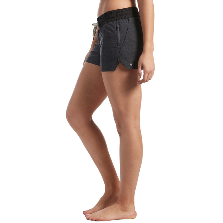 Vuori Clementine 4" Shorts - Women's Charcoal Twill Texture