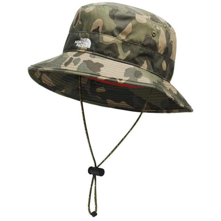 The North Face Class V Brimmer Hat Burnt Olive Green Ponderosa Pine Print
