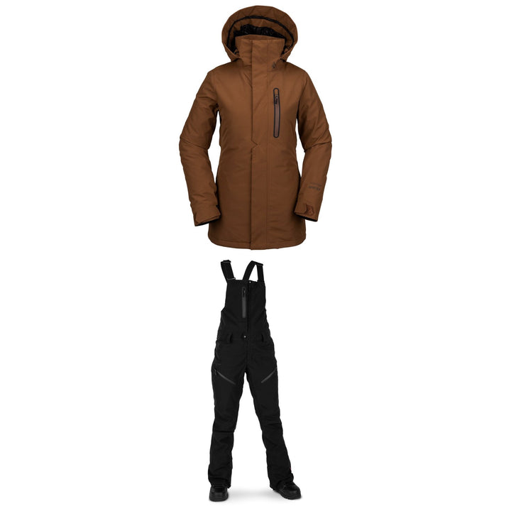 Volcom Eva Insulated GORE-TEX Jacket + Volcom Elm GORE-TEX Bib Overalls - Women's