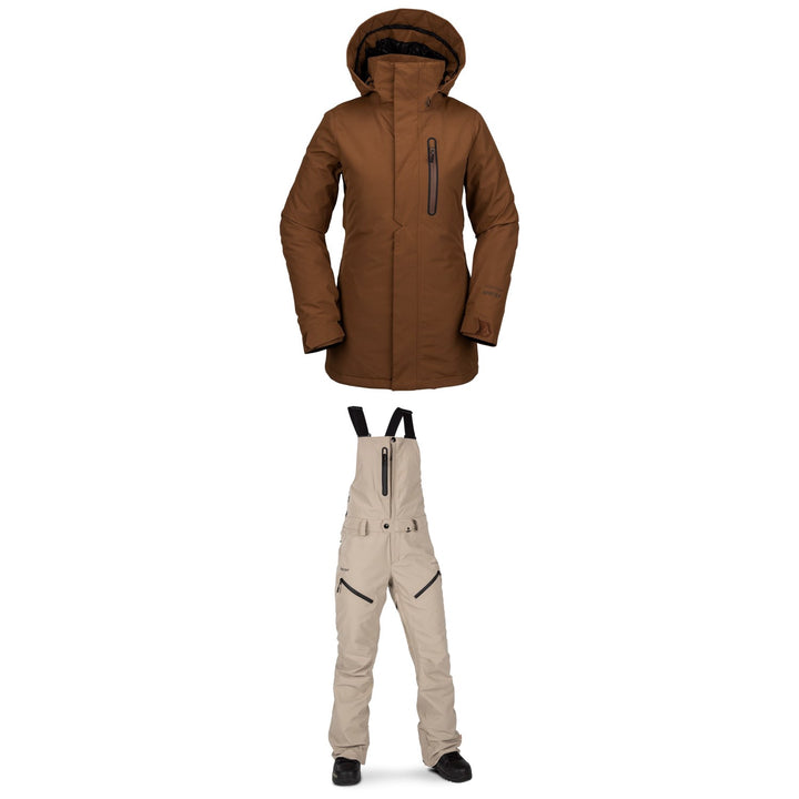 Volcom Eva Insulated GORE-TEX Jacket + Volcom Elm GORE-TEX Bib Overalls - Women's