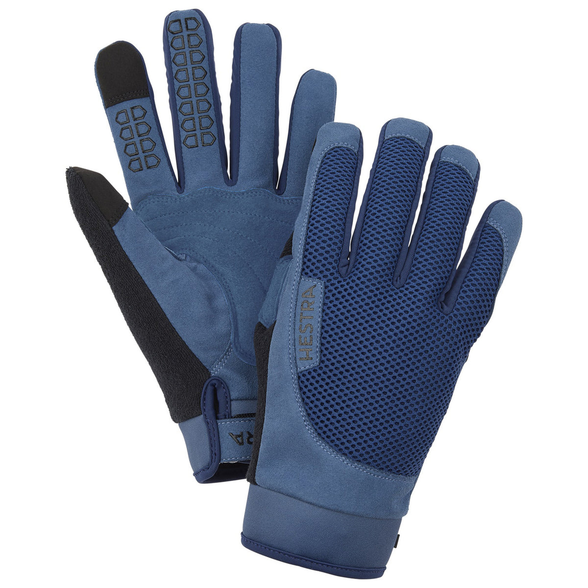Hestra Long Sr. Bike Gloves Med Blue