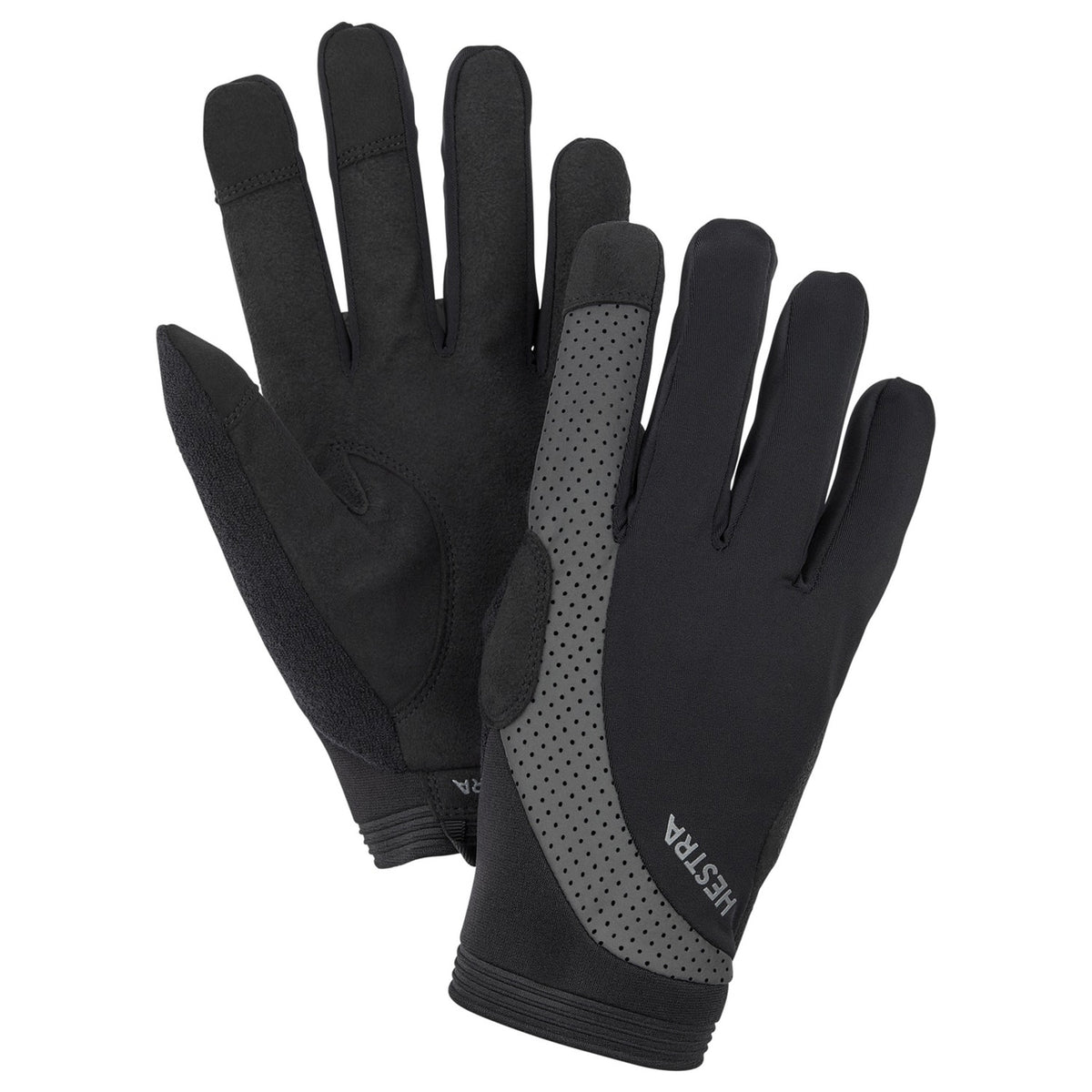 Hestra Apex Reflective Long Bike Gloves Black