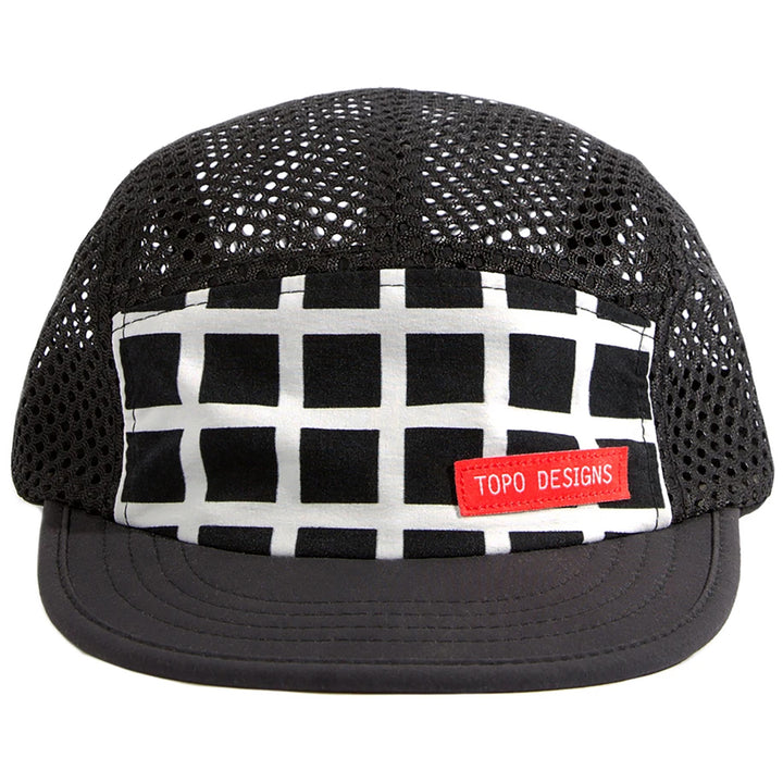 Topo Designs Sport Hat Black Grid