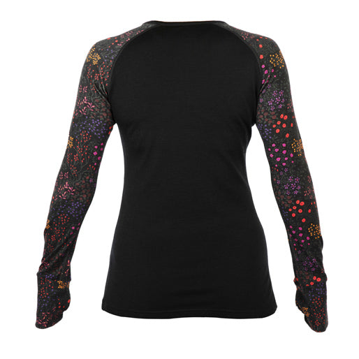 Wild Rye Evie Raglan - Women's Black Floral