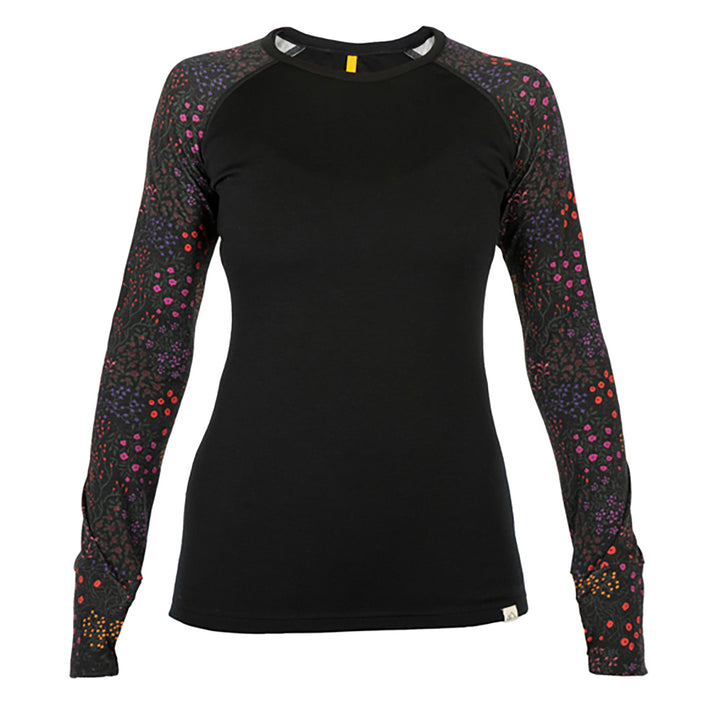 Wild Rye Evie Raglan - Women's Black Floral