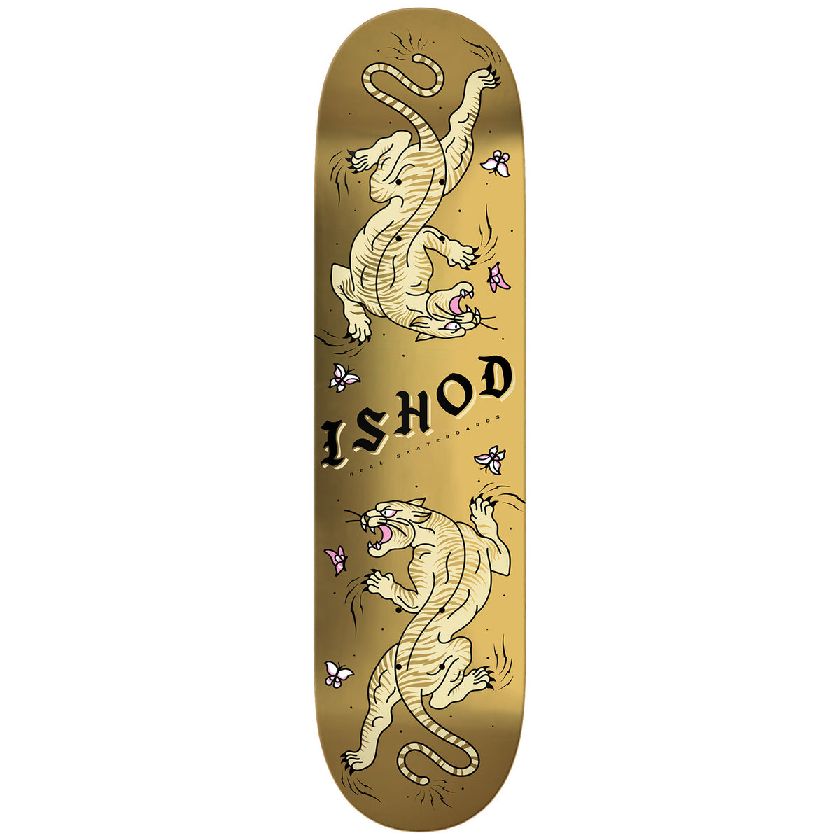 Real Ishod Cat Scratch Gold 8.25 Skateboard Deck