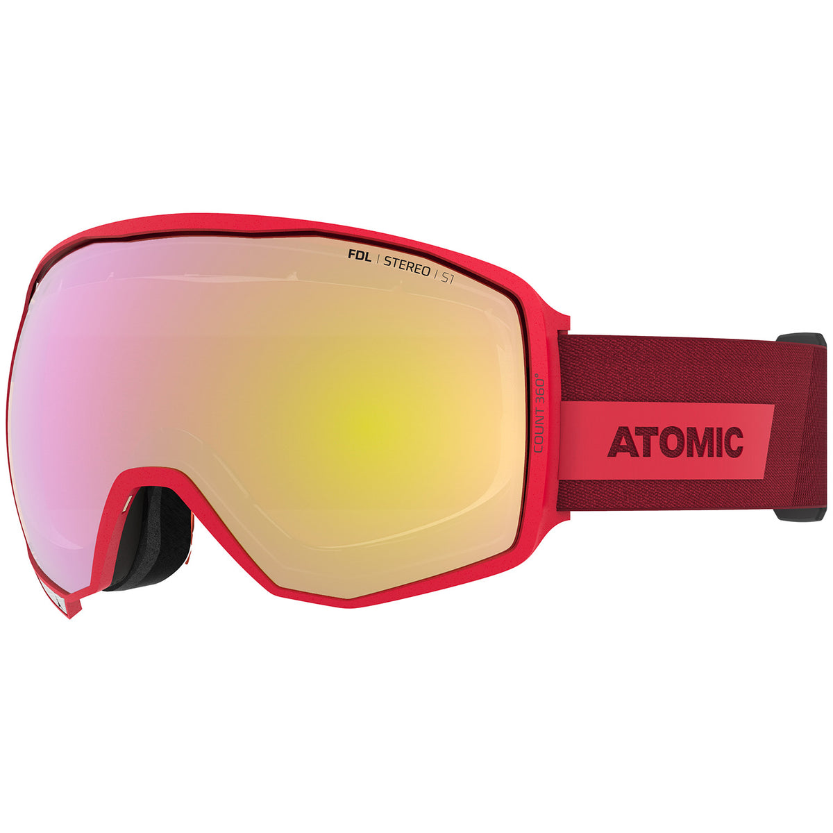 Atomic Count 360 Stereo Goggles Red
