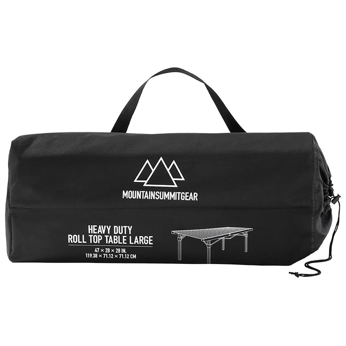 Mountain Summit Gear Heavy Duty Roll Top Table - Large Black