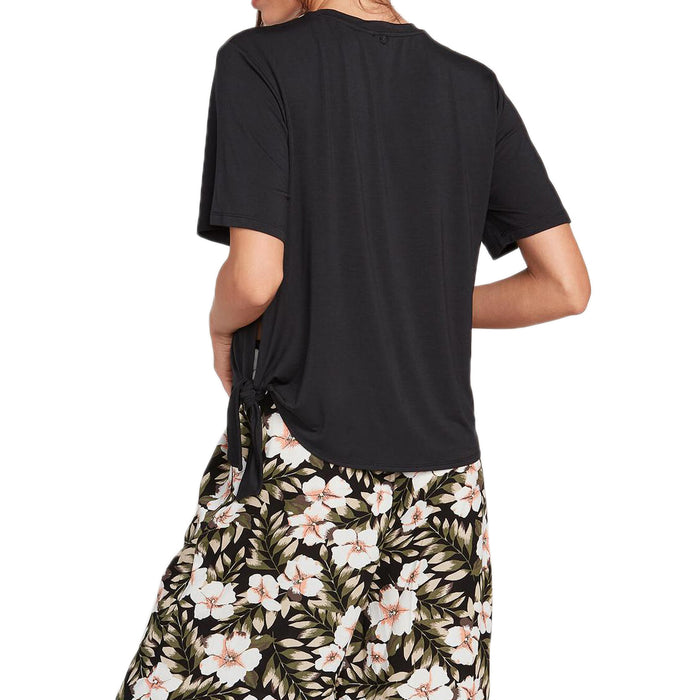Volcom x Coco Ho Side-Tie Short-Sleeve Top - Women's Black